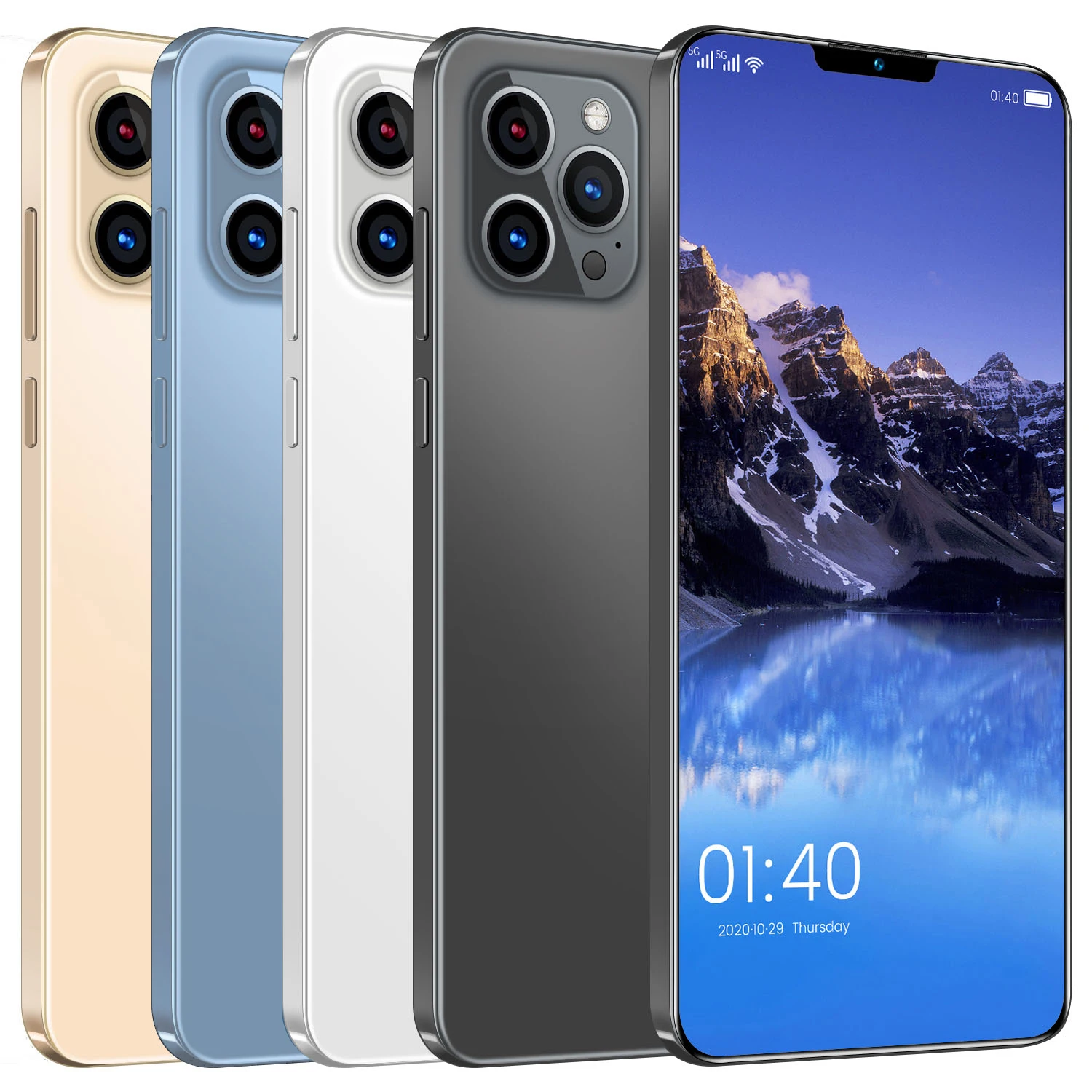 Разблокированный смартфон с двумя SIM-картами 5 7-дюймовый экран стандарта U 12 Гб + 6 7