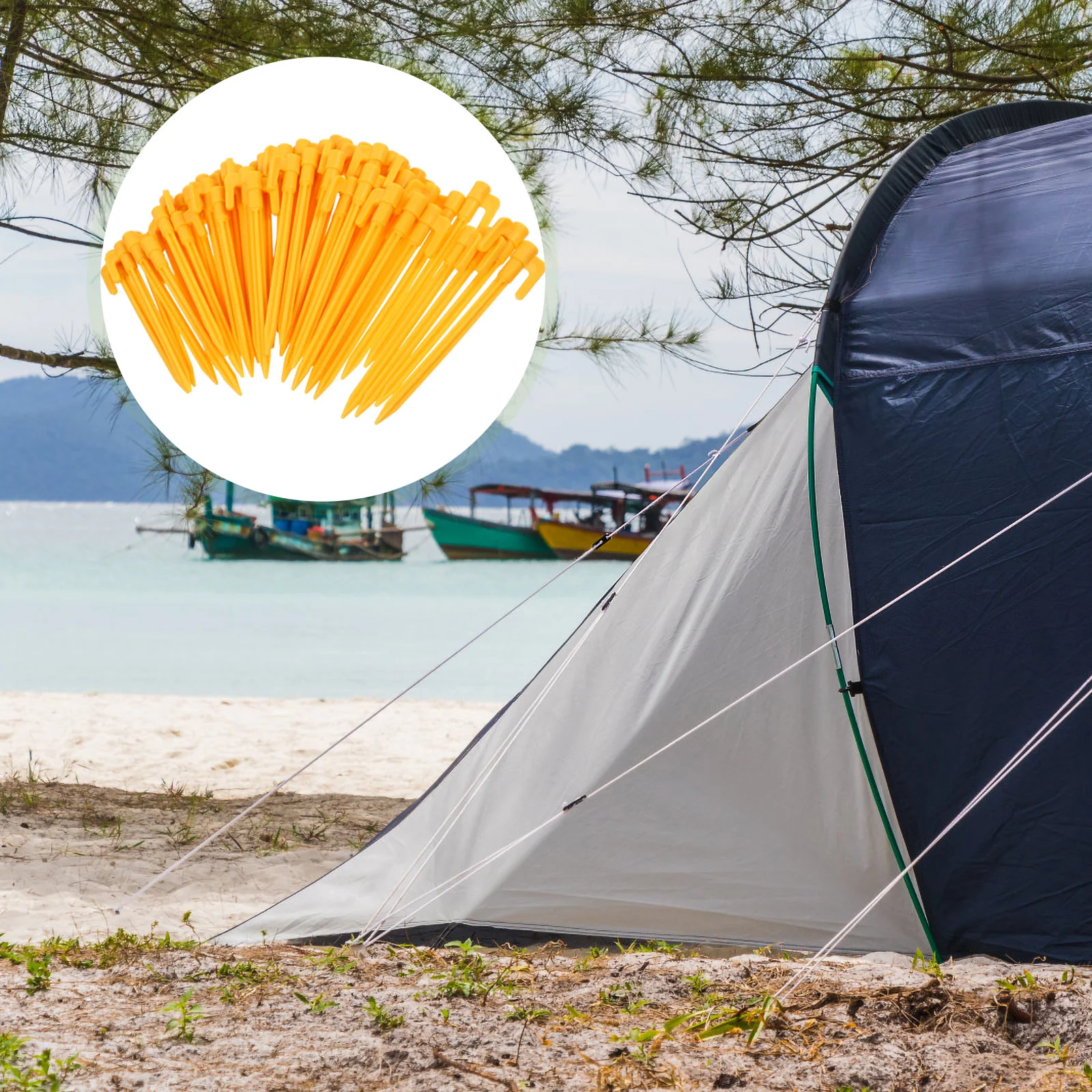 50 шт. пластиковые гвозди аксессуары для крепления палатки колышек кемпинга