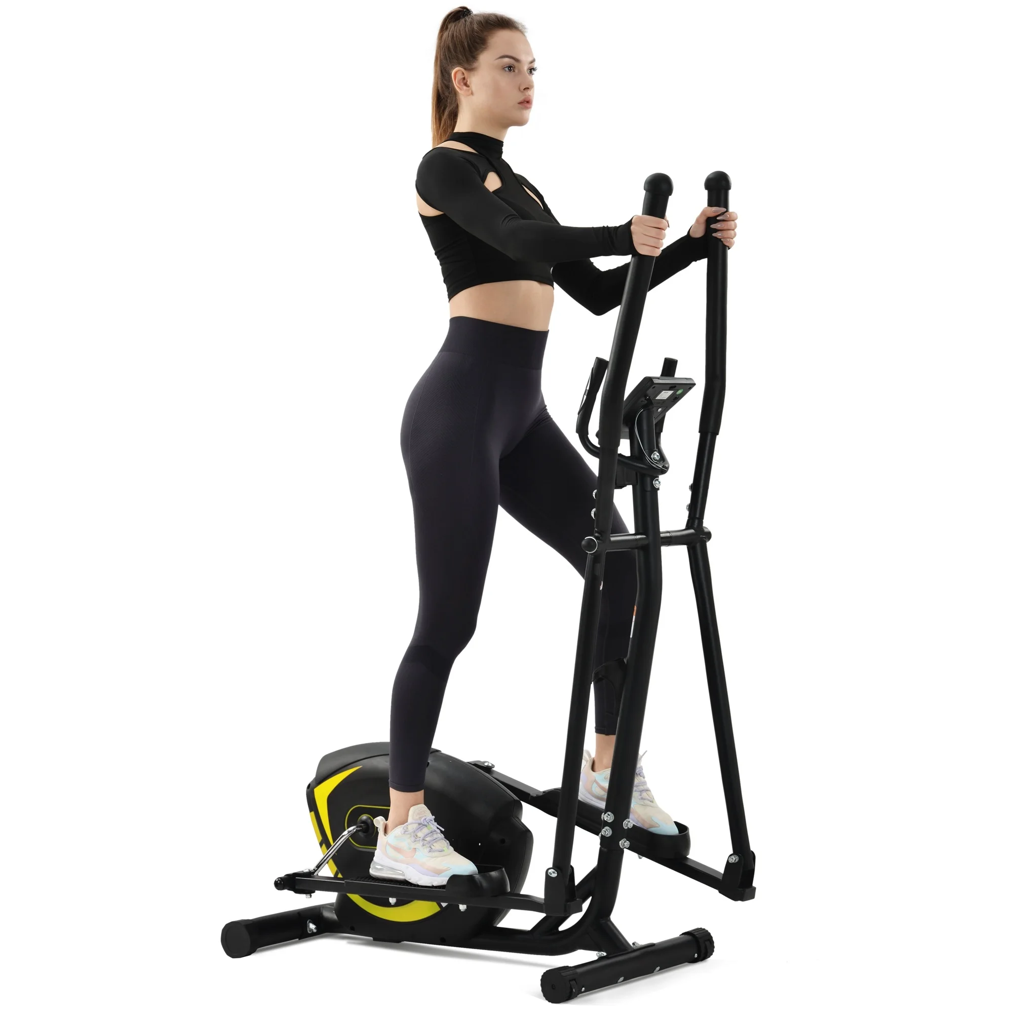 

GO Elliptical Trainer Machine Upright Exercise Bike with 8-Level Magnetic Resistance for Home Gym Cardio Workout