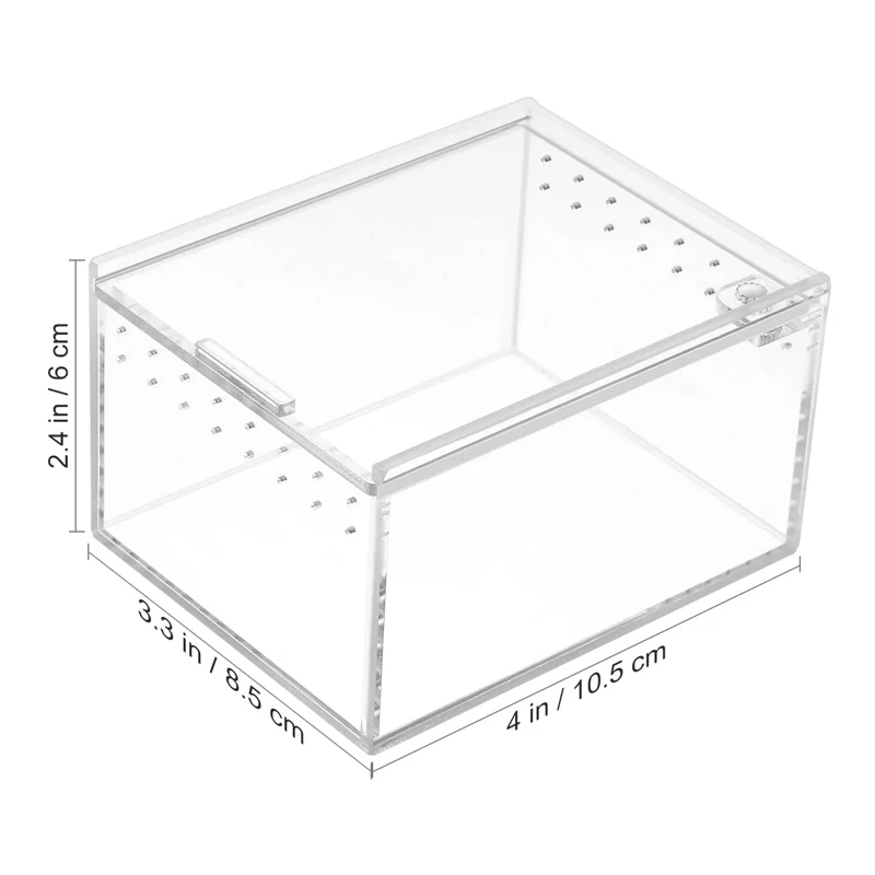 

Прозрачная коробка для рептилий, акриловая коробка для разведения, земноводный Террариум, черепаха, резервуар для скорпионов, ящериц, враща...