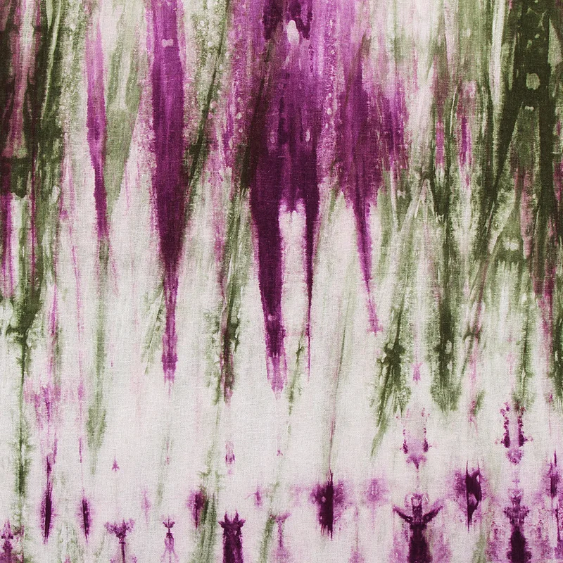 

Factory Supply and Marketing Two-color Linen Cotton Tie-dyed Fabric Printing Two-color Double-sided Striped Shirt Zen