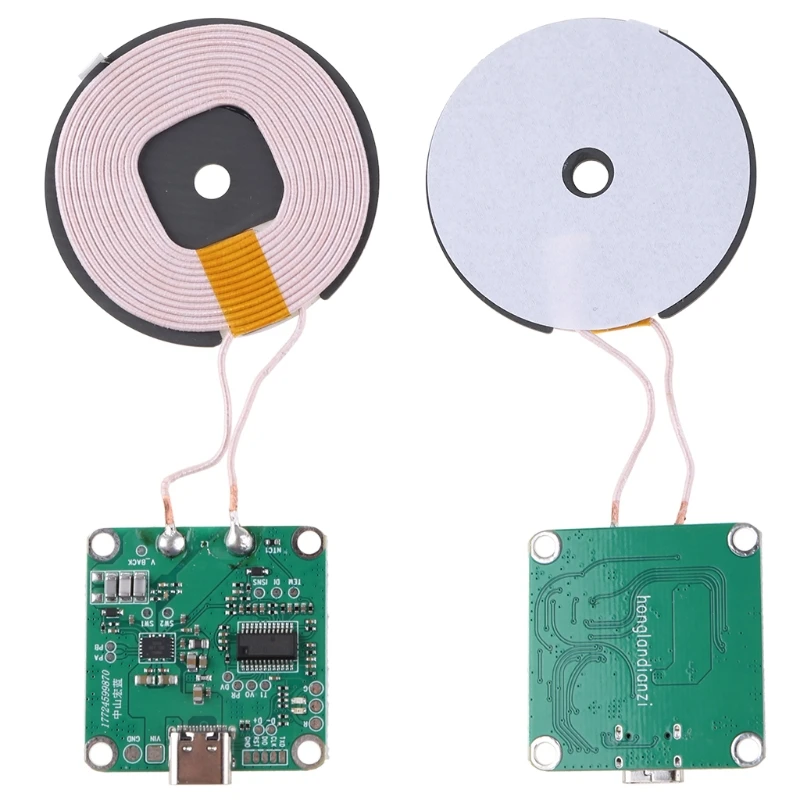 QI стандарт 3 катушки Беспроводная зарядка Универсальный микро интерфейс