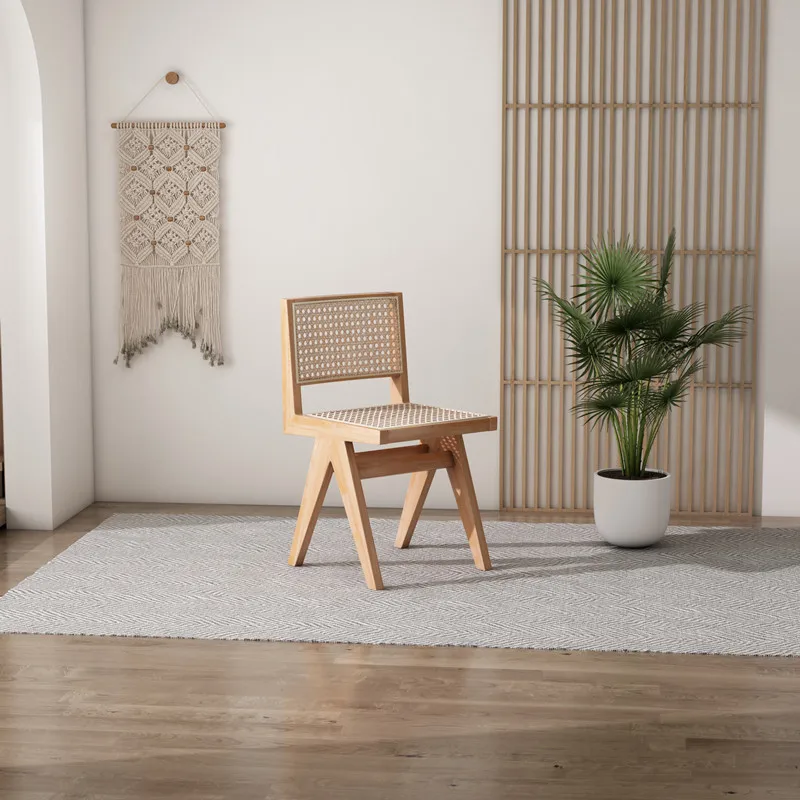 

Wooden Lounge Woven Chair Office Living Room Design Game Mesh Chairs Outdoor Relax Sedie Pranzo Moderne Restaurant Furniture