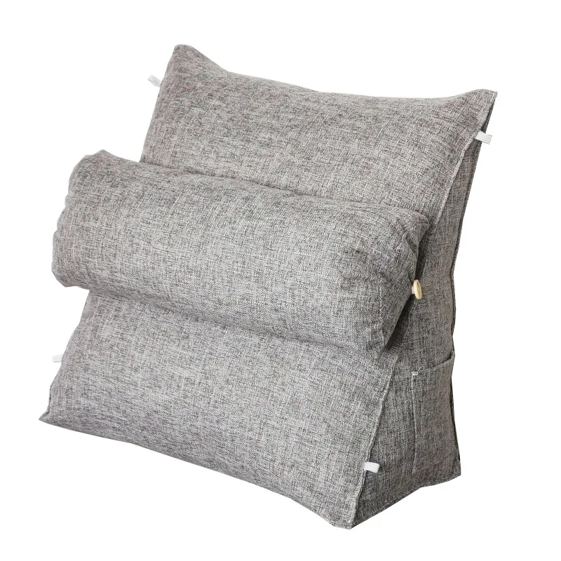 Подушка на танкетке для спинки мягкая плюшевая подушка спины регулируемые