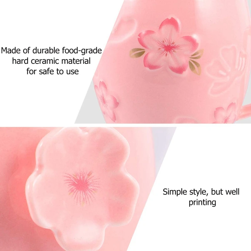 Акция! Набор розовых керамических чашек милая чашка для чая кофейная подарок на