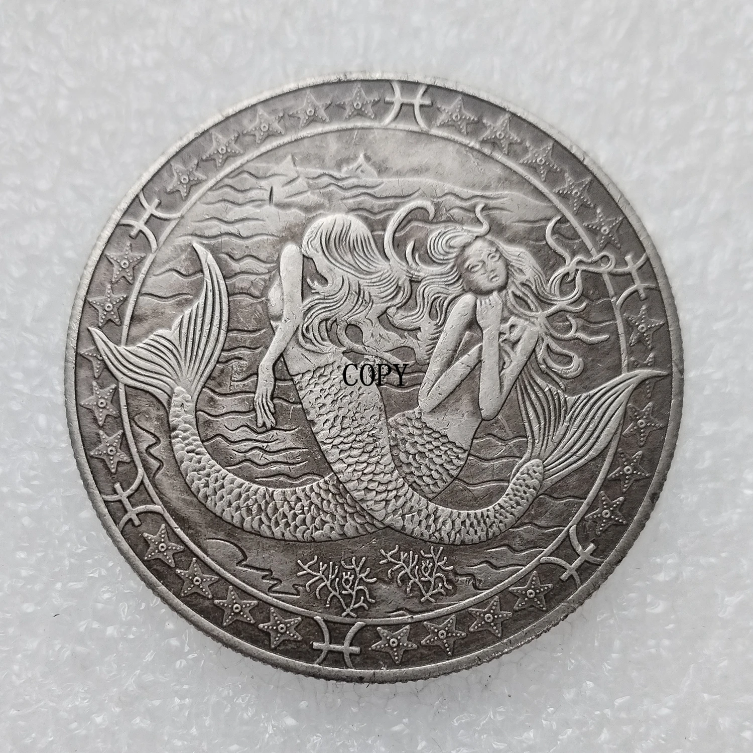 

Серебряная винтажная монета YYBCB #220-231