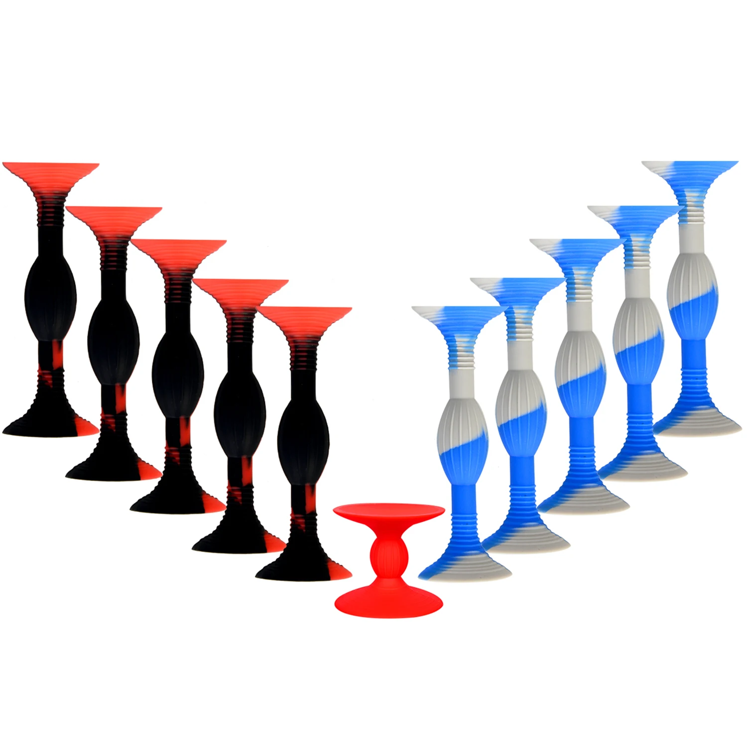 

10pcs Colorful Silicone Suck Darts with 1 Taget Fidget Suction Cup Pop Sports Throwing Game Toy Sets Outdoor Indoor Game Gift