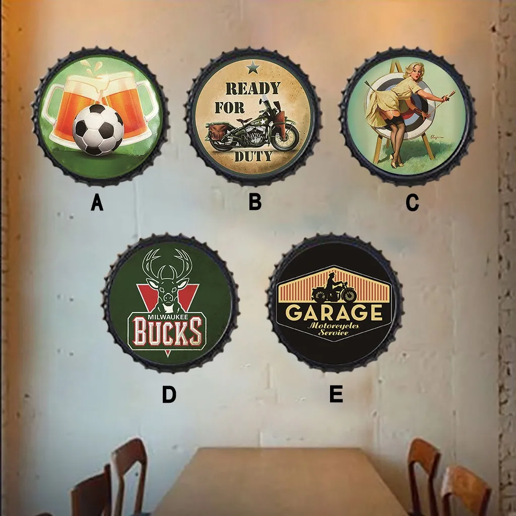 

Popcorn Christmas Tree Garland Metal Sign Tin Beer Garland for Fireplace Mantel Christmas Place Decorator for Christmas Garland
