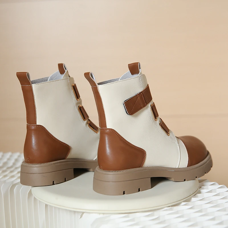 Women's Shoes 2023 Autumn and Winter New Boots Soft Leather Elastic Boots Thick Heel Rear Zipper Thick Bottom Boots