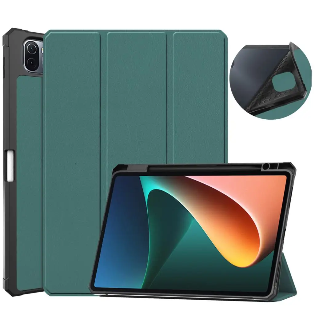 

Чехол-подставка для Xiaomi 2021 Pad 5 Pad 5pro, магнитный ТПУ кожаный комплексный защитный чехол, противоударный чехол