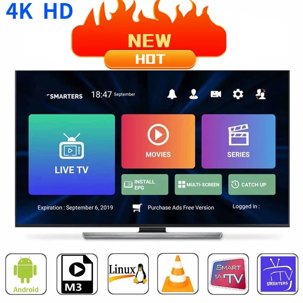

TV,Smarters pro,Xtream code, лидер продаж в Европе