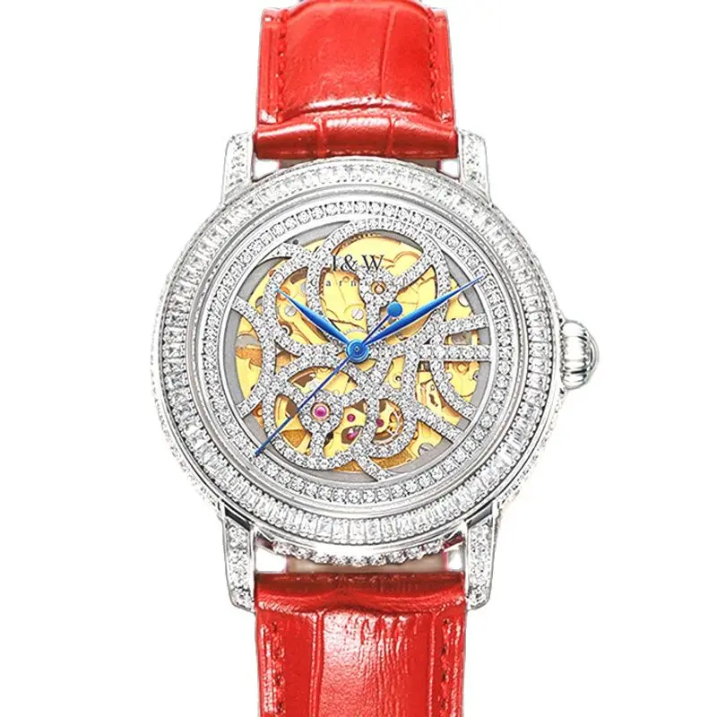 

Switzerland Luxury Brand I&W Carnival Japan MIYOTA Automatic Mechanical Women's Watches Full Diamond Waterproof Sapphire C565L