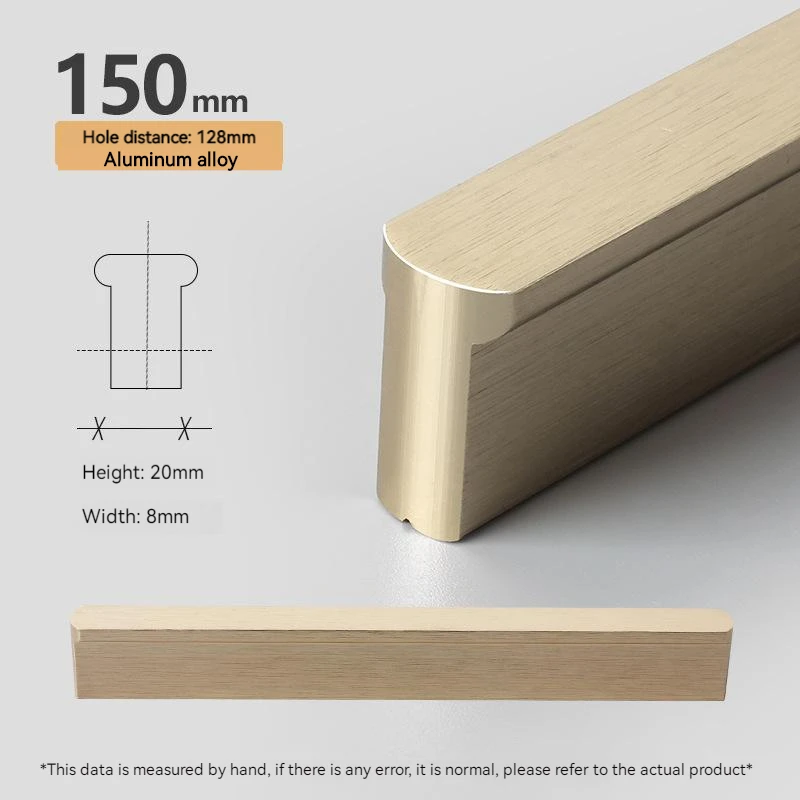 

Ручка для шкафа из алюминия, золотистого цвета