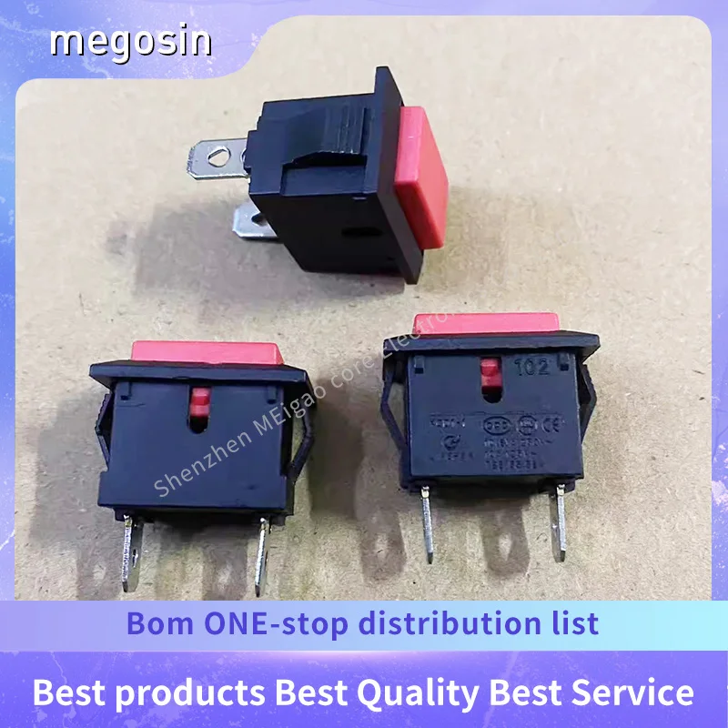 

5 шт./лот KCD1-101 кнопочный переключатель в форме лодки 2-контактный самовозвращающийся неблокирующийся точечный переключатель питания 21*15 прямоугольный