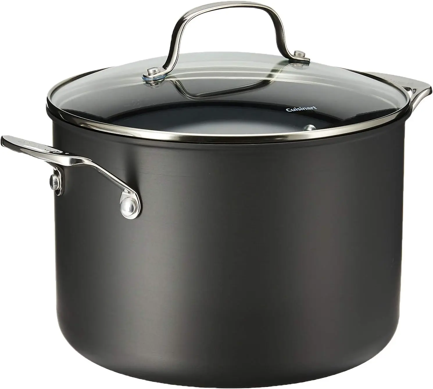 

Classic Nonstick Hard-Anodized 8-Quart Stockpot with Lid,Black