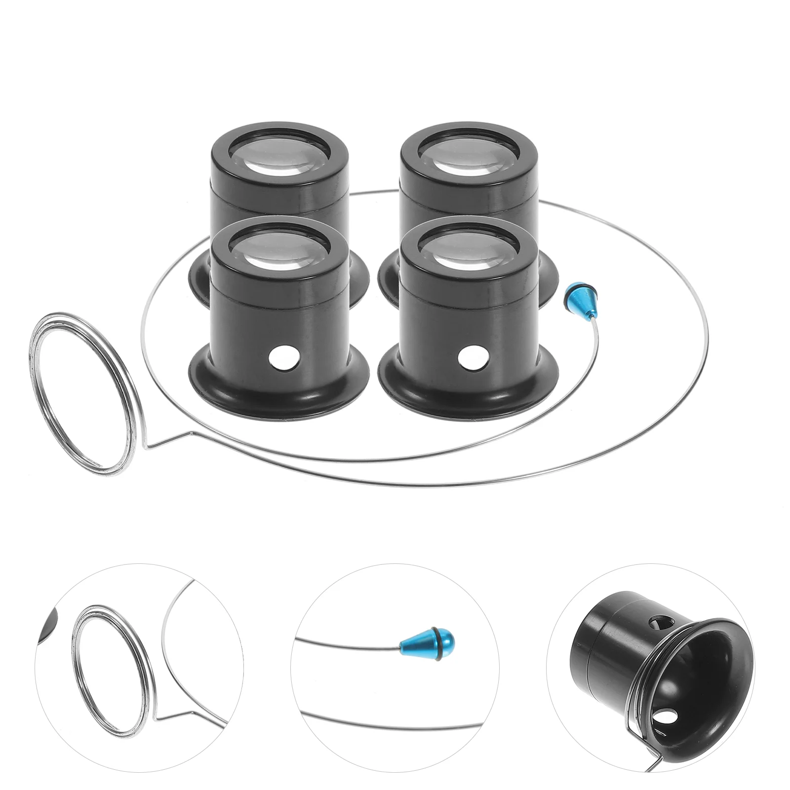 

Shot Glass Magnifying Mirror Eye Glasses Magnifier Loupe Repairing Multifunction Kit