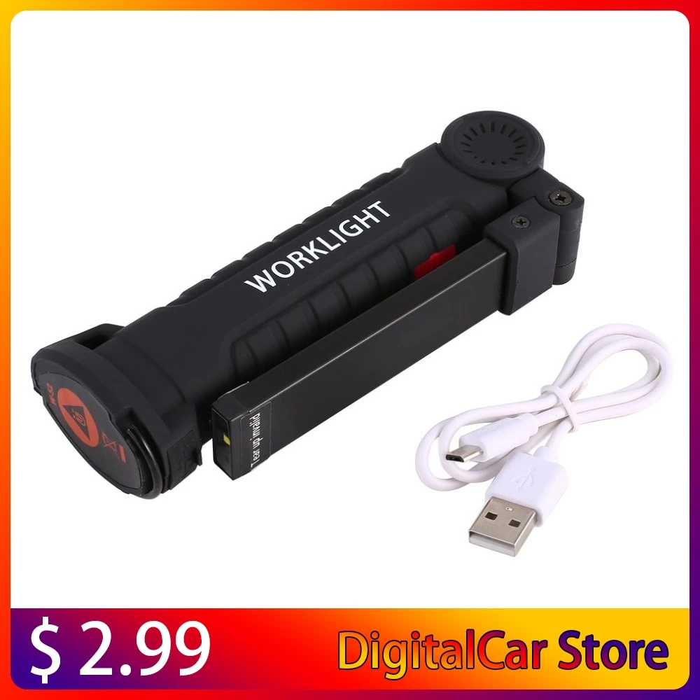 

Светодиодный рабочий мини-светильник, портативный Точечный светильник с магнитным основанием и зажимом, USB-зарядка, регулируемый Рабочий с...