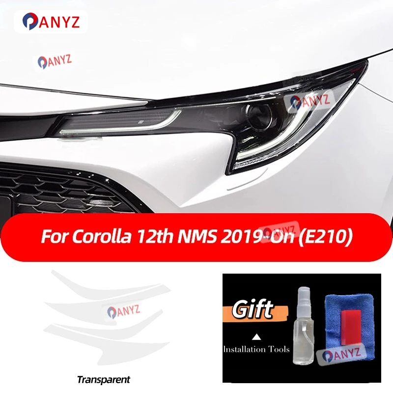 

Защитная пленка для фар автомобиля, прозрачная дымчатая черная наклейка для Toyota Corolla E210 2019-2022 Touring Sport Hybrid Hatchback