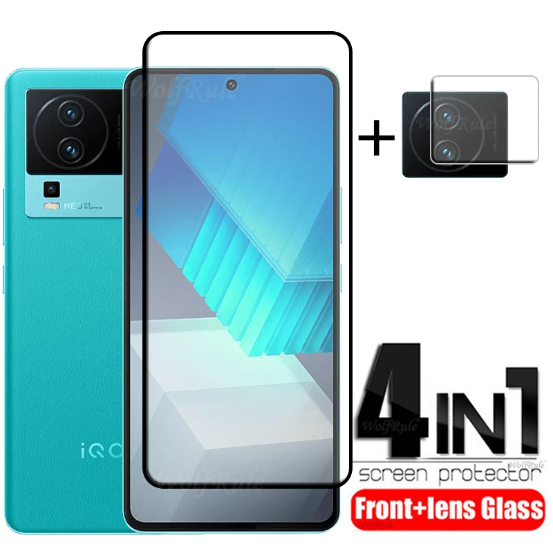 

4-in-1 For iQOO Neo 7 Glass For Vivo iQOO Neo 7 Tempered Glass Phone Film Full Cover Screen Protector For iQOO Neo 7 Lens Glass