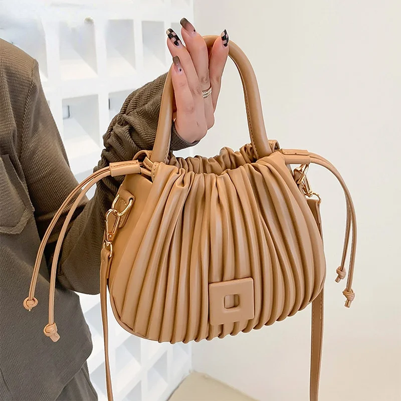 

Женская сумка-ведро из ПУ кожи, в стиле ретро