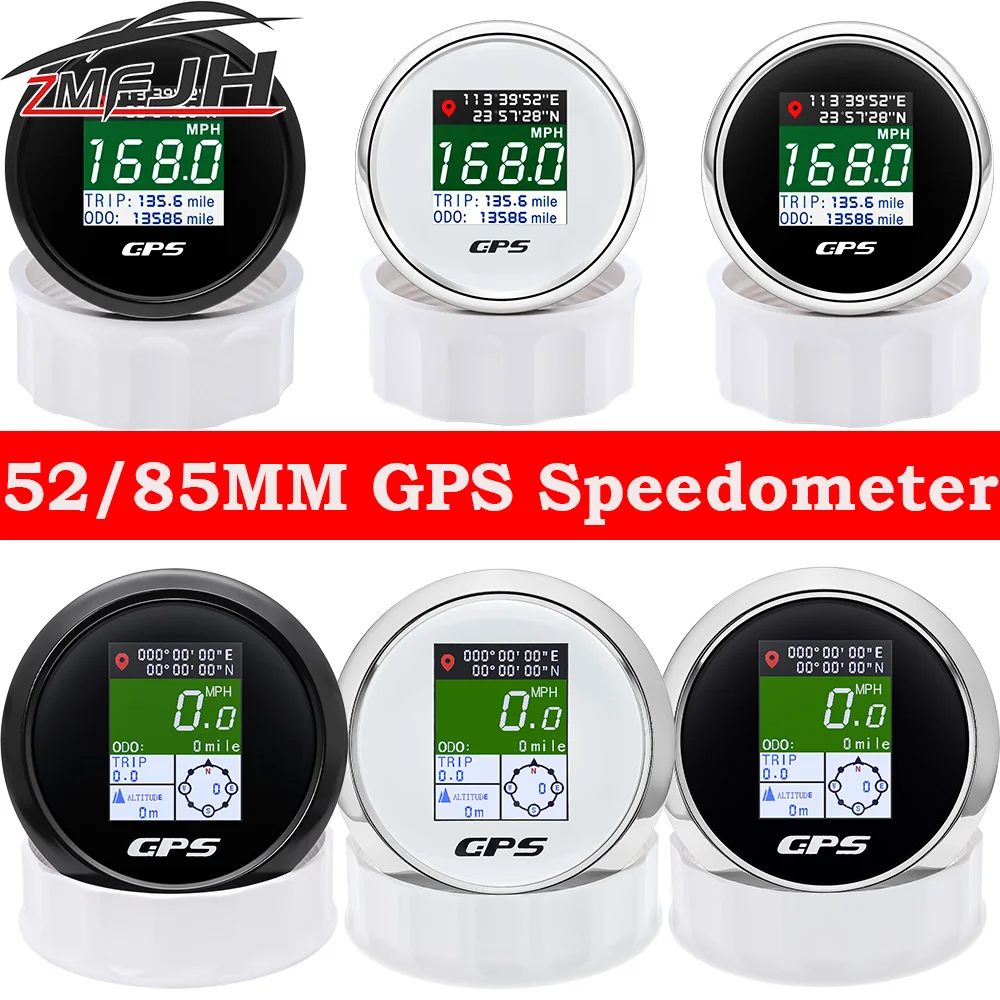 Speedometer Mph Knot Km/h Gps Antenna For Motorcycle Marine 