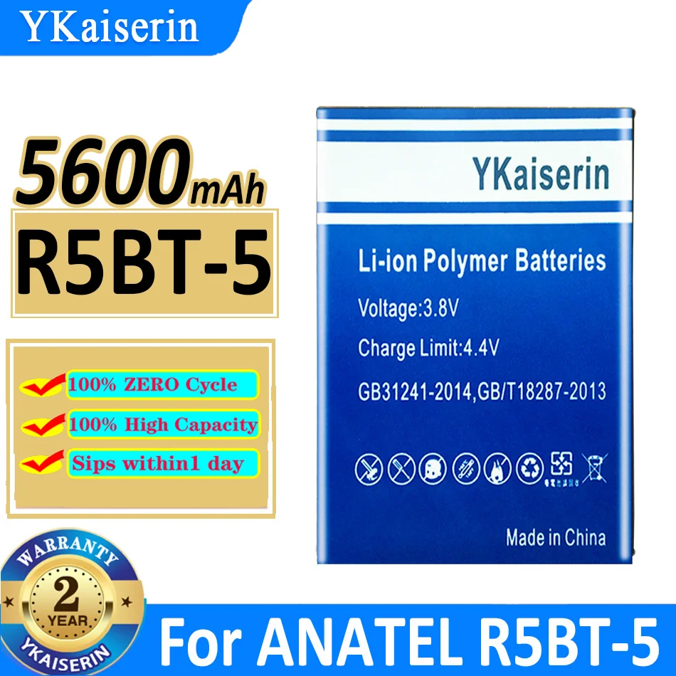 

5600mAh YKaiserin Battery R5BT5 For ANATEL R5BT-5/For OUKITEL C23pro C23 pro Mobile Phone Batteries