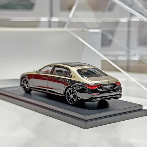 WELLY Almost Real 1/64 S-Class W223 Night Series 2023 металлическая модель автомобиля