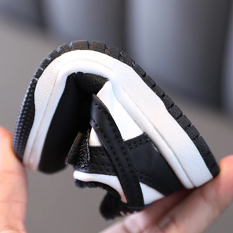 2024 зимняя детская обувь из хлопка флисовые кроссовки 0 Plus спортивная для