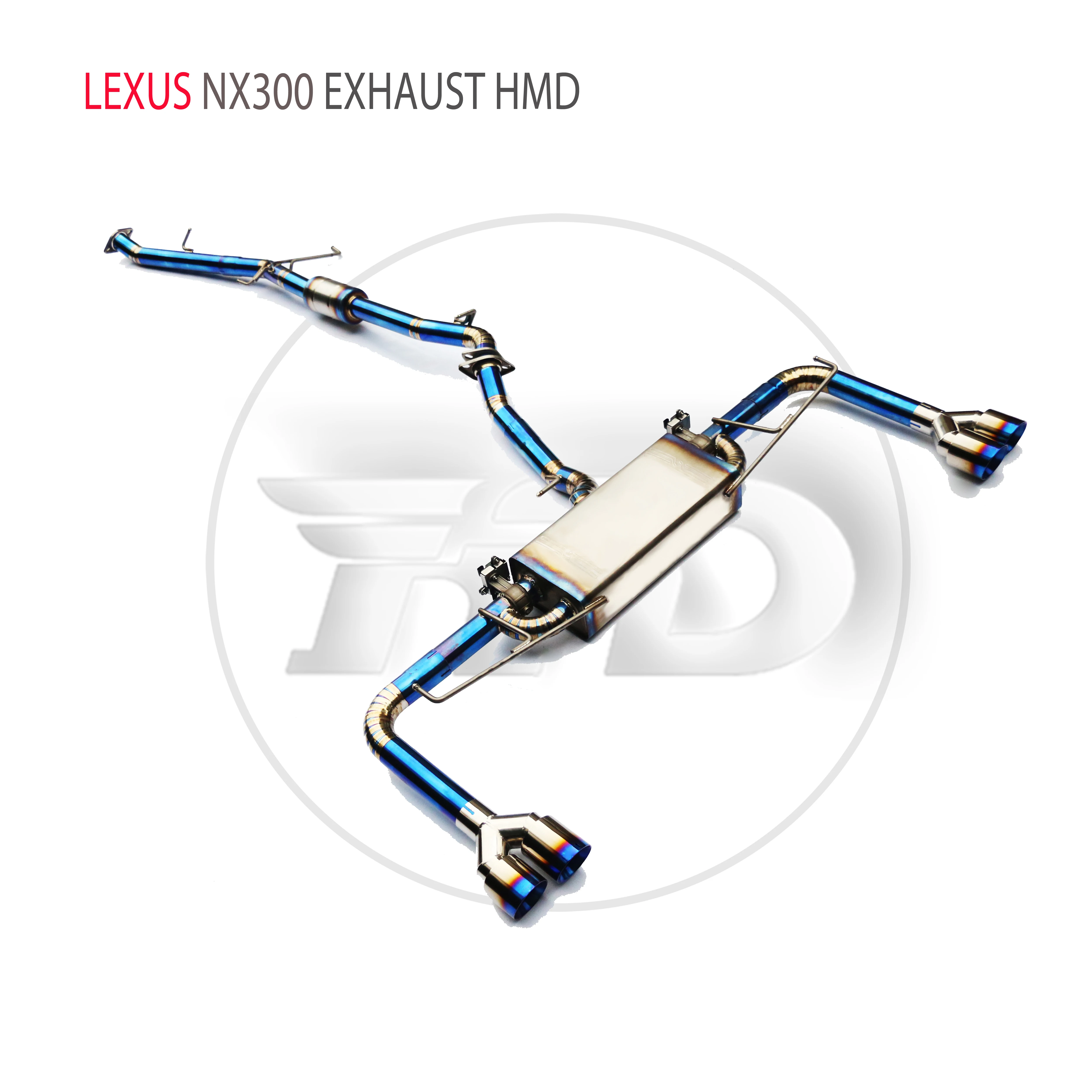 

HMD Titanium Alloy Exhaust System Performance Catback for Lexus NX300 2015-2017 2.0T Auto Modification Electronic Valve Muffler
