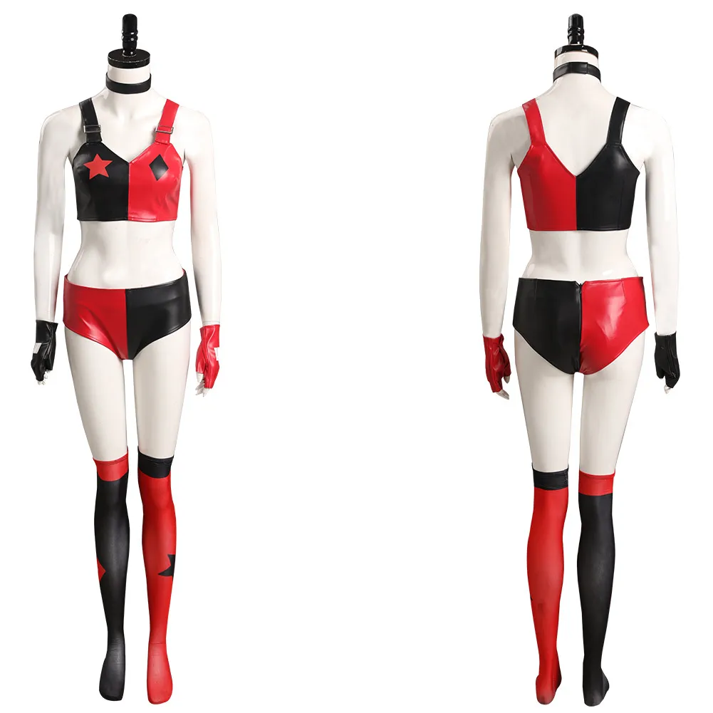 

Joker Quinzel Cosplay Costume Outfits Halloween Carnival Suit
