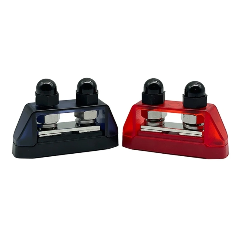 2 Terminal Bus Bar 150A Bus Bar Block Cover Ground Distribution Terminal Block Heat Shrink Ring- Terminals for Drop shipping 2 Terminal Bus Bar 150A Bus Bar Block Cover Ground Distribution Terminal Block Heat Shrink Ring- Terminals for Drop shipping