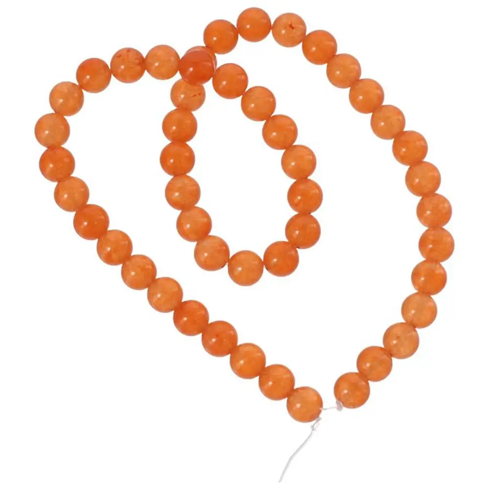 

45 шт. 8 мм Оранжевые Бусины для изготовления ювелирных изделий своими руками искусственный оранжевый халцедон бусины из натурального камня 8 мм бусины ожерелье