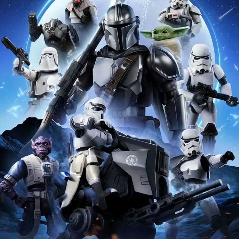 Конструктор BLOKEES Star Wars: Мандалорец и Грогу, серия «Мэн Бюэд», 1-я сборная модель, коллекционные фигурки, игрушка-подарок (art.: 3920dac034c05) - 3920dac034c05