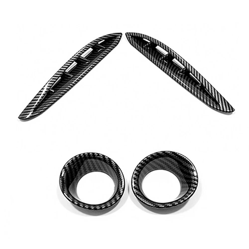 

Передняя противотуманная фара из углеродного волокна для Toyota Harrier Venza 2020 2021, крышка рамы крыла, боковое вентиляционное отверстие, аксессуары...