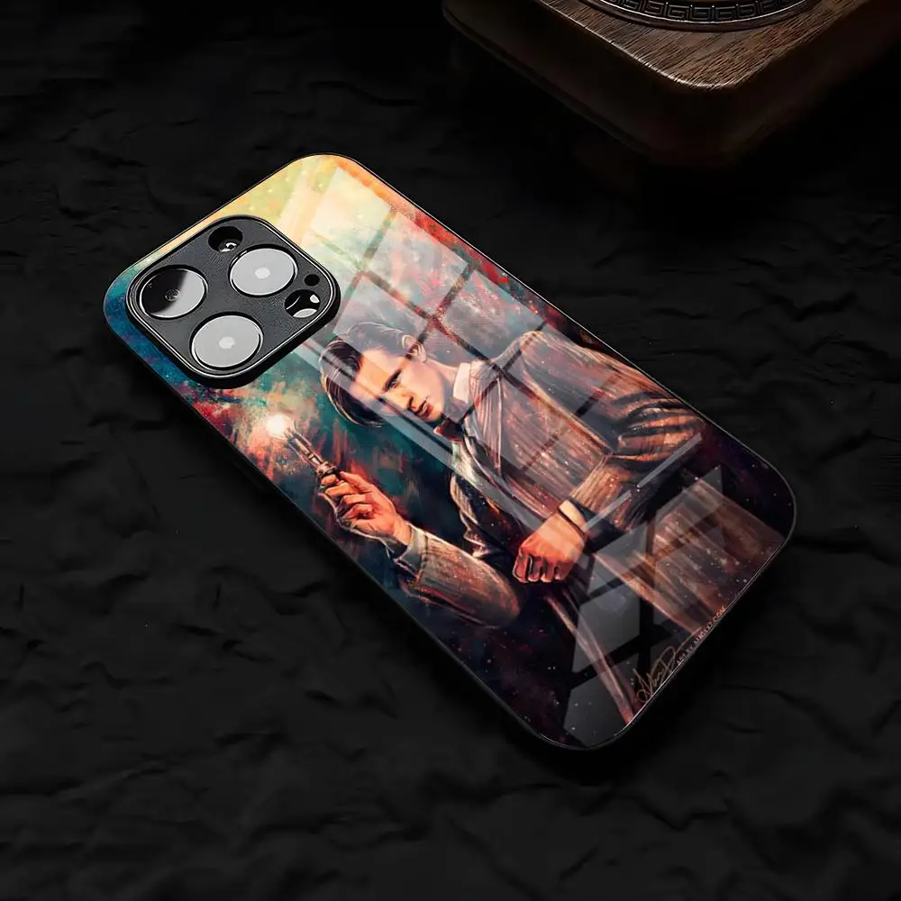Чехол для телефона D-Doctor W-Who для iPhone 17 Air 16 E Pro Max 15 14 13 Mini 12 Pro 11 Max Plus, черный, стеклянный (art.: 3920d8a567ea9) - 3920d8a567ea9