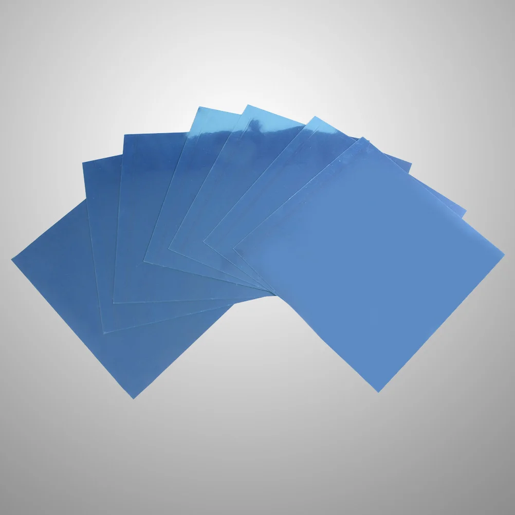 

6 pcs 15x15cm DIY Self-adhesive Mirror Wall Sticker Mirror Square Decal Wall Mirror Decoration 0.1mm (Silver)