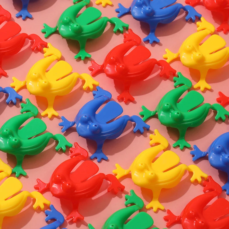 

20pcs Kawaii Mini Plastic Jumping Frog Birthday Party Baby Shower Kids Party Favors Children Toys Finger Game Pinata Fillers
