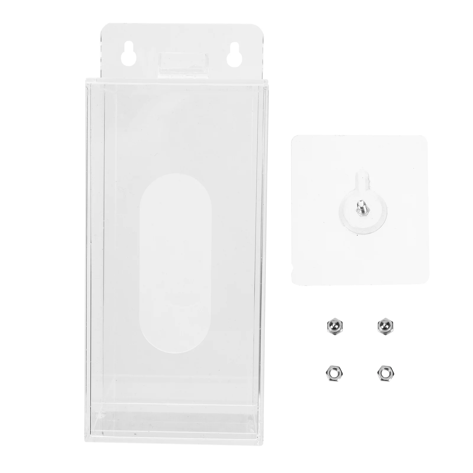 

Acrylic Mask Dispenser Wall Mount Mask Holder Storage Box Dispenser