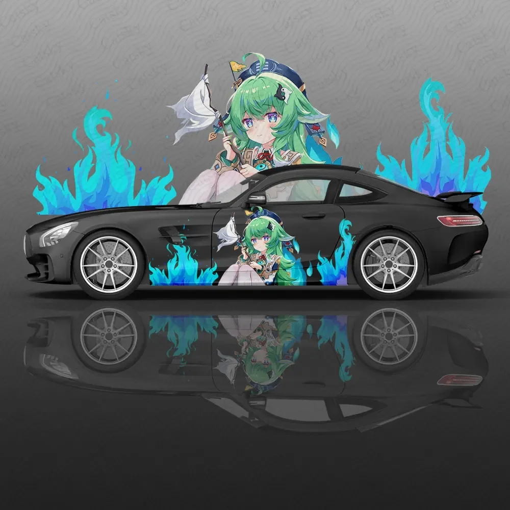 Huohuo аниме Honkai автомобильная наклейка цветок виниловые наклейки для автомобиля