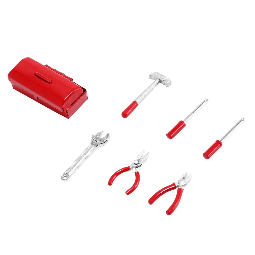 

1:10 RC Crawler Accessories Mini Hammer Wrench Tools Box For Tamiya CC01 Traxxas TRX-4 Axial SCX10 D110 D90 TF2 RC Car