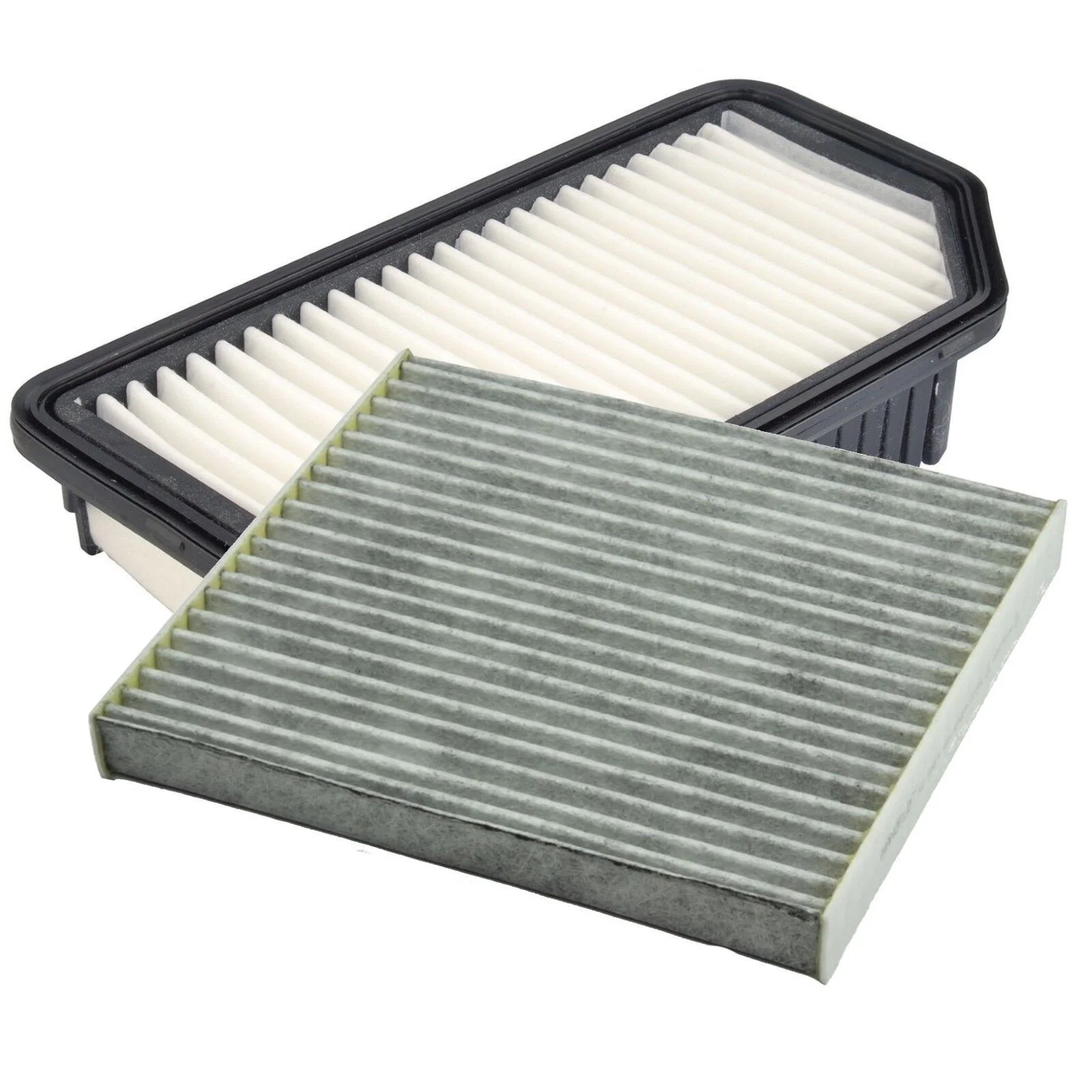 Воздушный фильтр двигателя 2 шт. + салонный фильтр для Kia Soul 12-19 Rio 12-17 Hyundai Accent Veloster 12-21 OE #28113-1R100, 97133-2E200