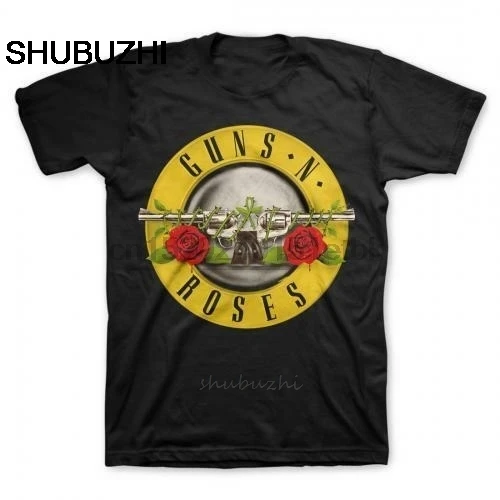 Мужская Летняя хлопковая Футболка с логотипом Guns N Roses Bullet S M L XL 2XL 3XL 4XL 5XL
