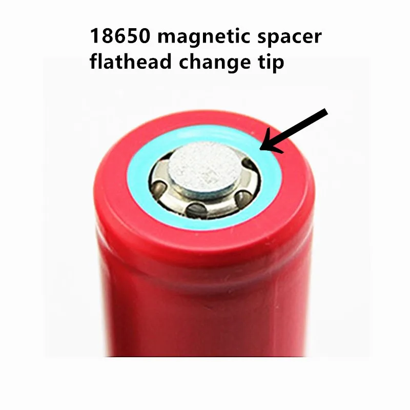 

18650 gasket flat tip becomes strong magnet pieces small magnet flashlight battery spacer