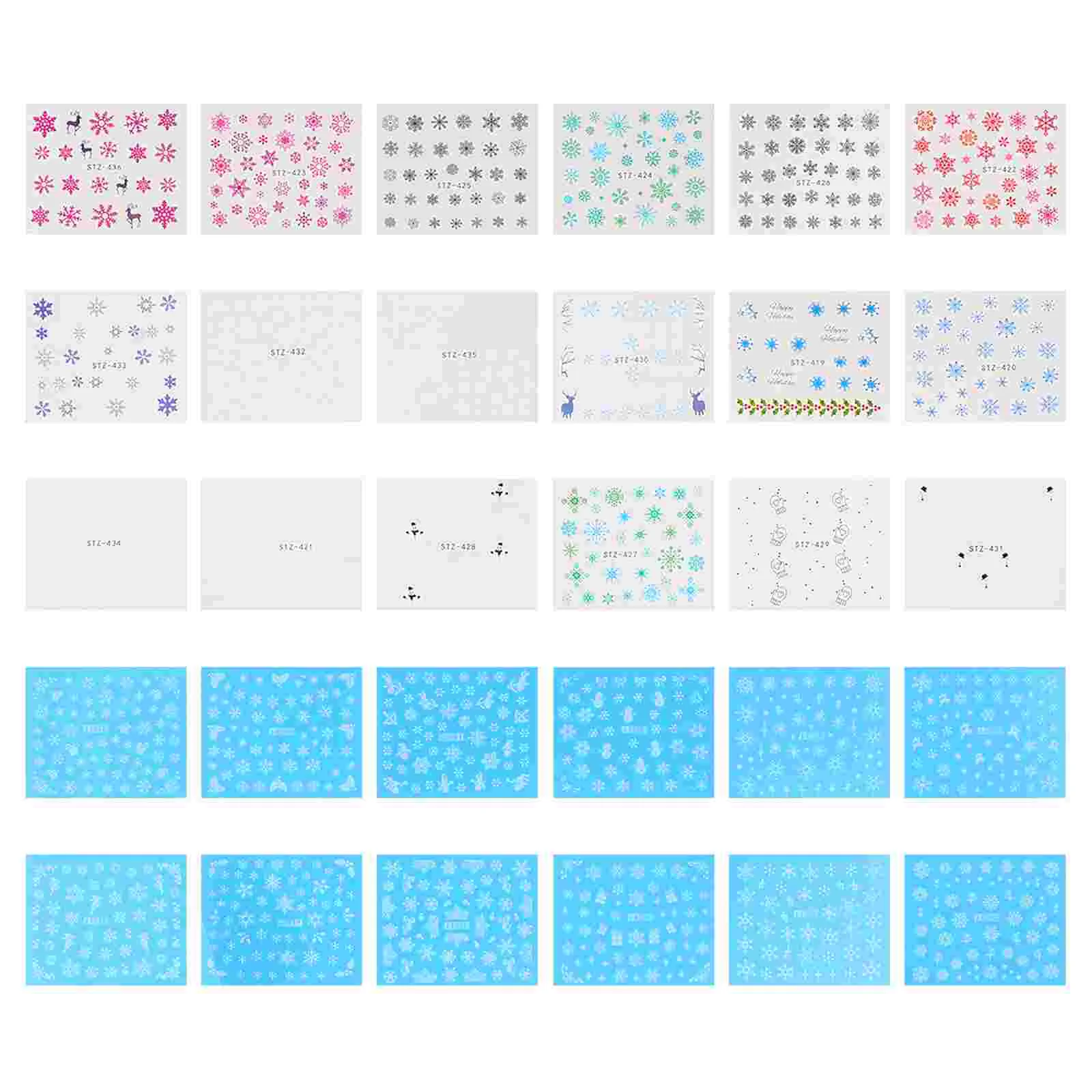 

90Pcs Nail Stickers Stylish Pretty Nail Decals Nail Stickers