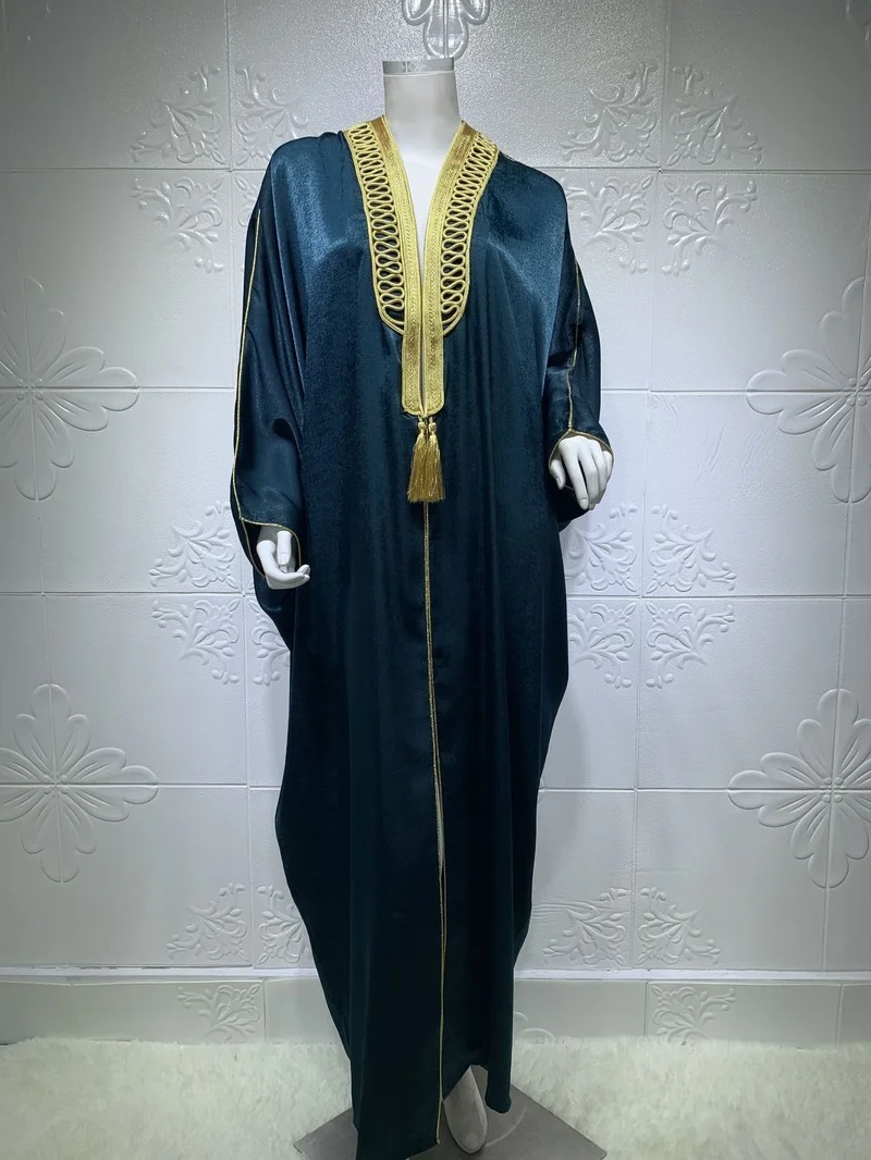 Ramadan 2022 Dubai Abaya Plus Size African Dresses For Women Moroccan Caftan Evening Dress Kaftan Maxi Gown Boubou Djellaba