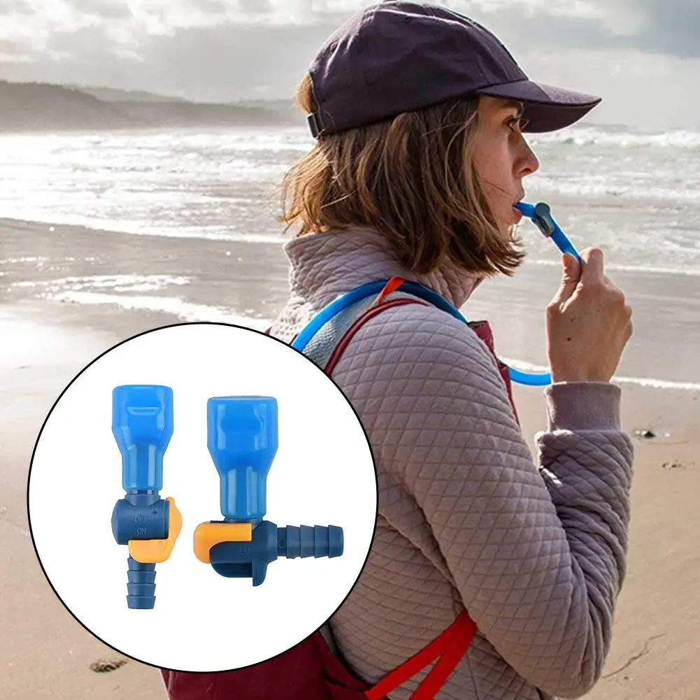 

Silicone Water Pipe Connector Water Bag Bite Valve Nozzle With Switch Outdoor Sports Cycling Water Bag Accessories