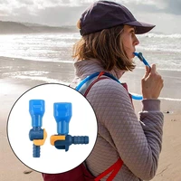silicone water pipe connector water bag bite valve nozzle with switch outdoor sports cycling water bag accessories