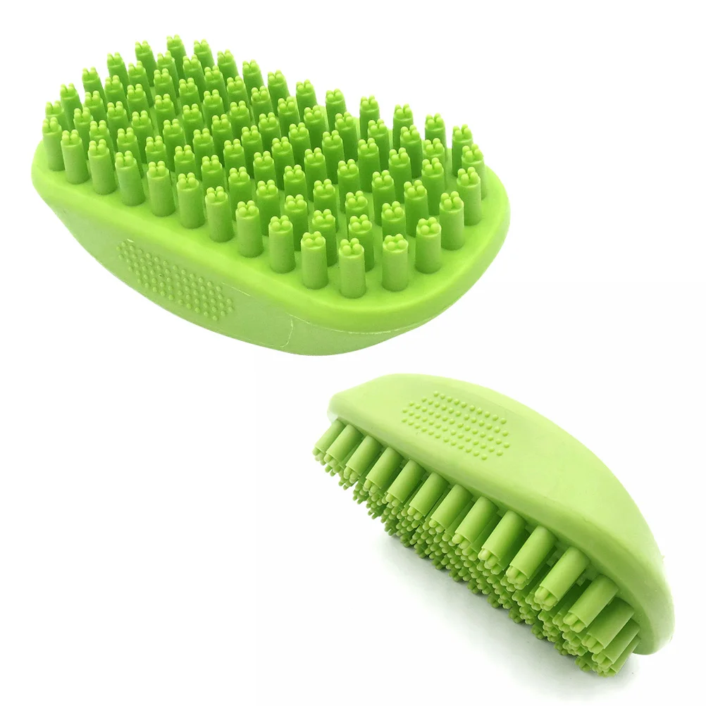 

1Pc Pet Brush Portative Small Silicone Utility Pet Hair Scrubber for Pets Dogs Puppy