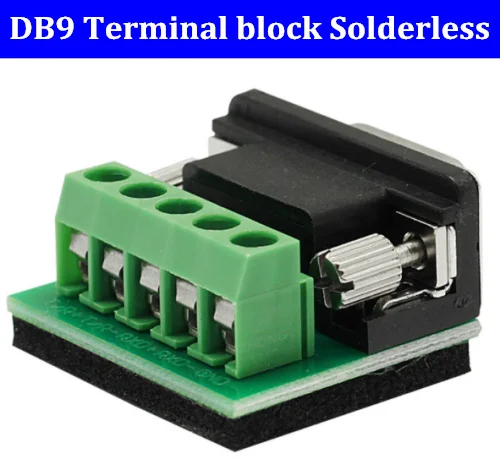 

RS232/ RS485/422 5mm DB9 9pin male female serial port connector to terminal adapter D-SUB COM converter Board terminal block