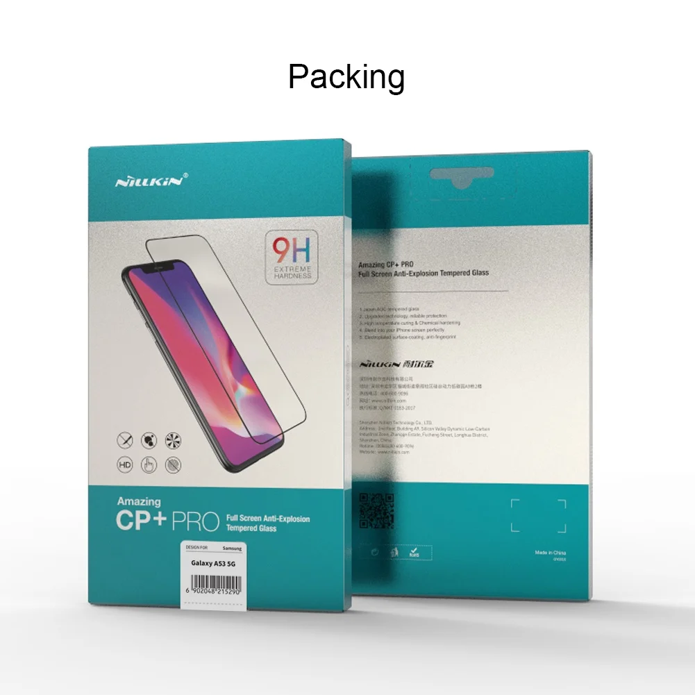 For Samsung Galaxy A53 5G NILLKIN CP+ Pro Tempered Glass Screen Protector Anti Scratch Fingerprint Anti-Glare 9H Screen Film